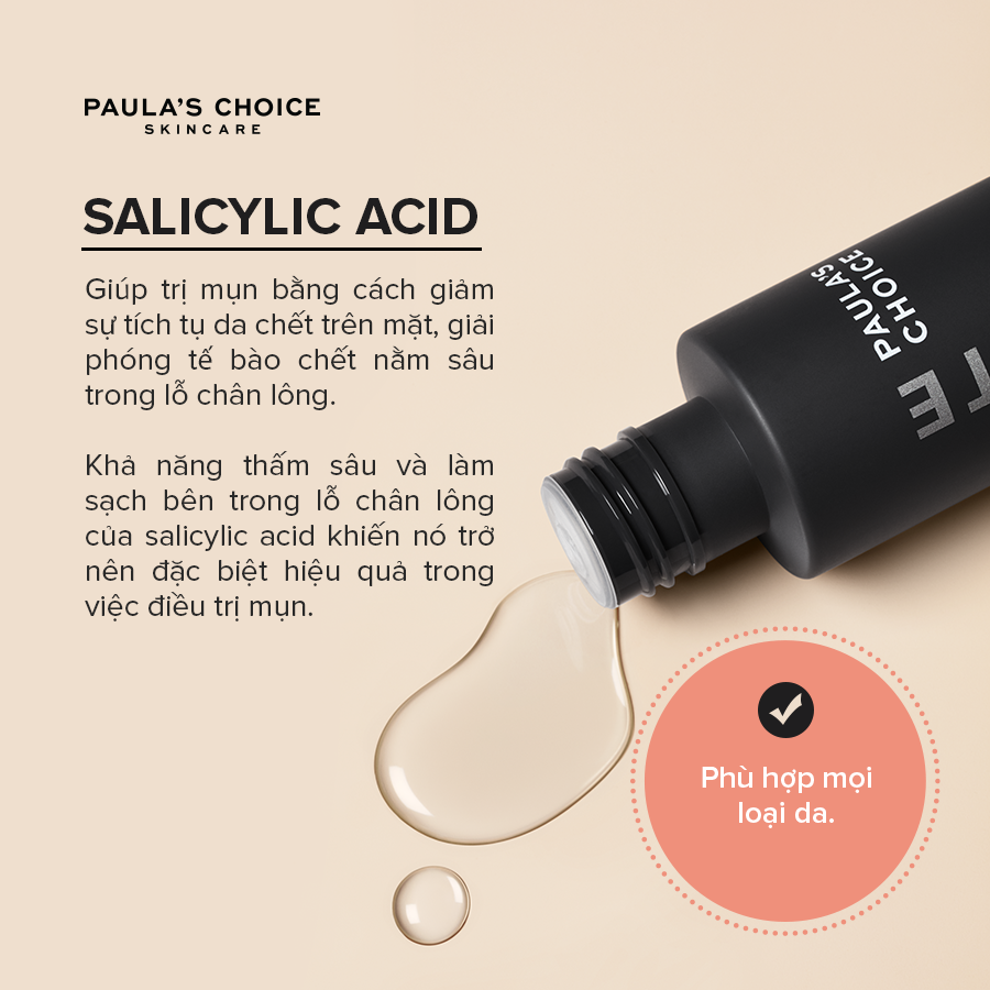 Dung Dịch Loại Bỏ Tế Bào Chết Paula’s Choice Skin Perfecting 2% BHA Liquid (30ml) 