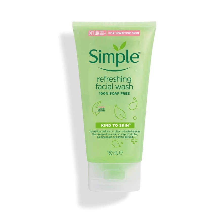 Gel Rửa Mặt Simple Kind To Skin Refreshing Facial Wash (150ml) 