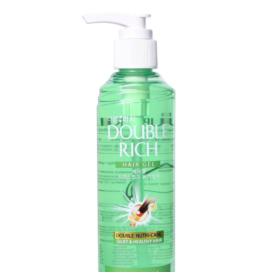 Gel Dưỡng Tạo Kiểu Tóc, Giữ Nếp Tự Nhiên Double Rich - Xanh Lá (250ml) 