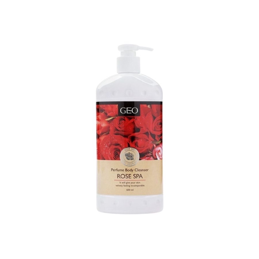 Sữa Tắm Trắng Da Hương Hoa Hồng Geo Perfume Body Cleanser Rose Spa (600ml)