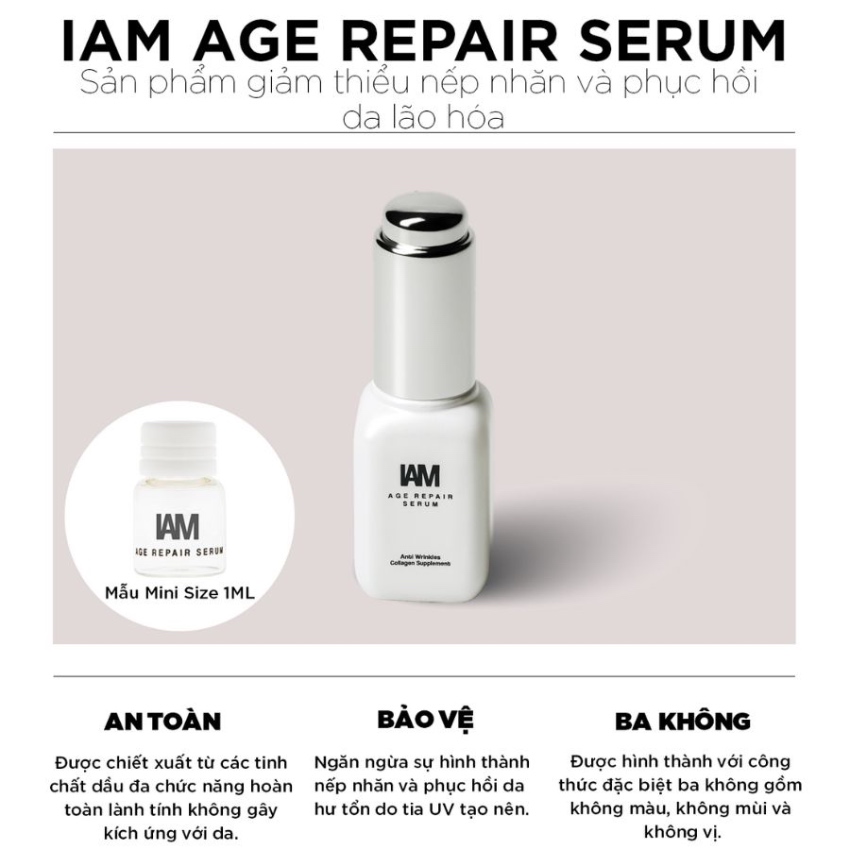 Dưỡng Ẩm Ngừa Nếp Nhăn IAM Age Repair Serum (1ml)
