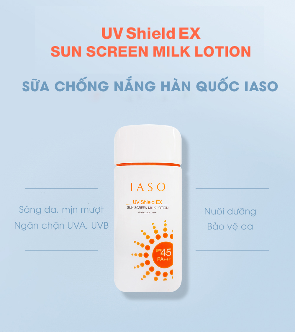 Sữa Dưỡng Chống Nắng IASO UV Shield EX Sun Screen Milk Lotion (70ml) 