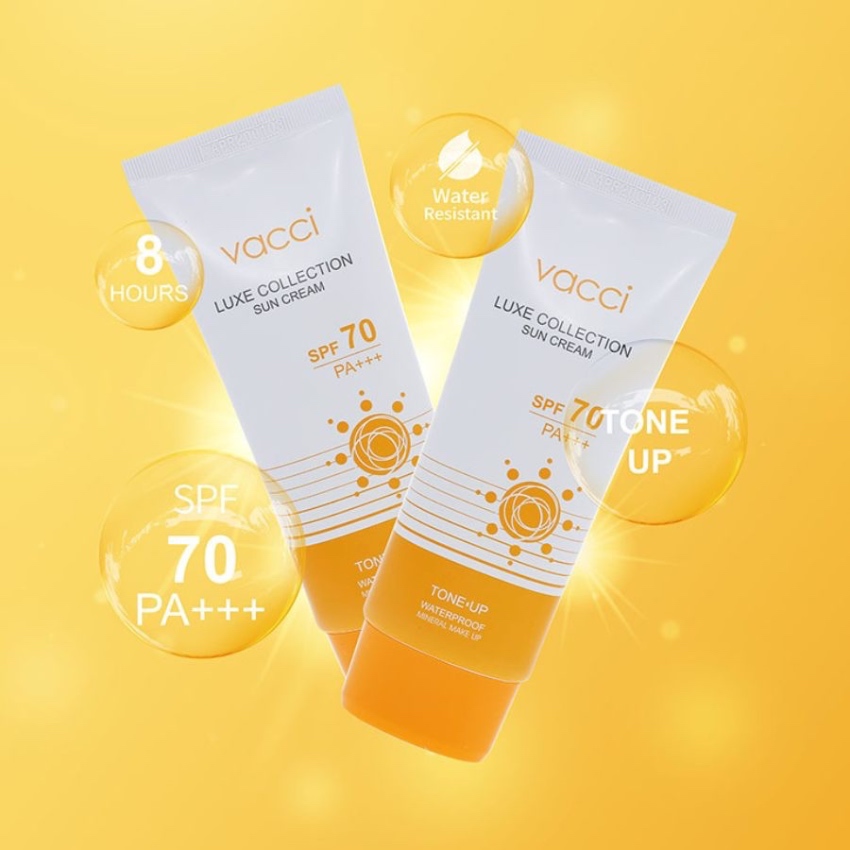 Kem Chống Nắng Mặt và Toàn Thân Vacci Luxe Collection Sun Cream SPF70/PA++ (70ml) 