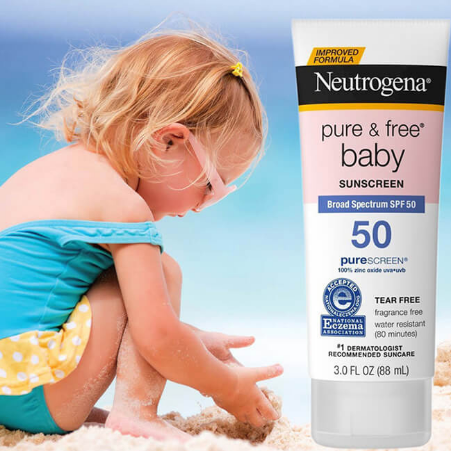Kem Chống Nắng Cho Trẻ Em Neutrogena Pure & Free Baby SPF50 (88ml) 