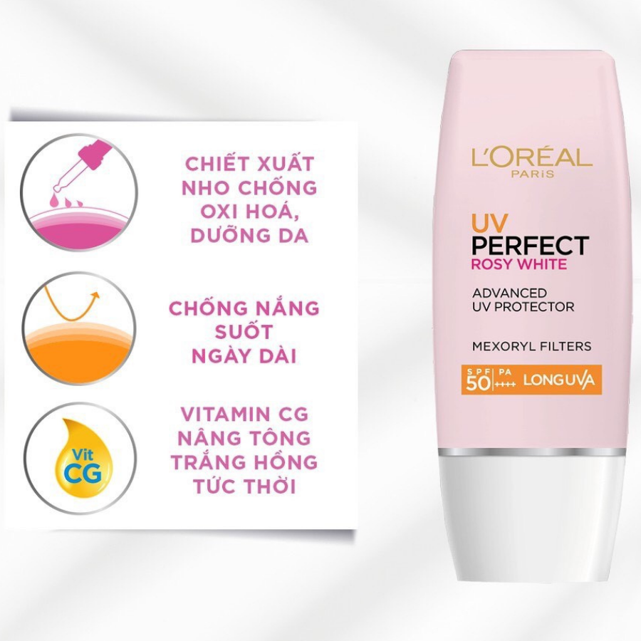 Kem Chống Nắng Dưỡng Da Trắng Sáng Tức Thì L'Oréal UV Perfect Instant White (30ml) 