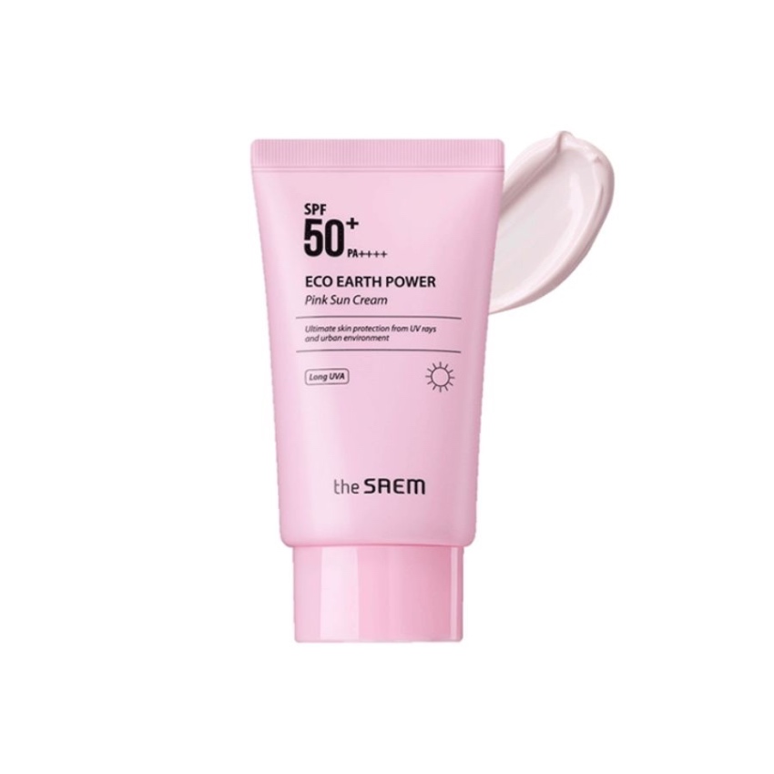 Kem Chống Nắng The SAEM Eco Earth Power Pink Sun Cream (50g)