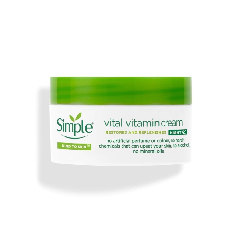 Kem Dưỡng Da Ban Đêm Simple Kind To Skin Vital Vitamin (50ml)