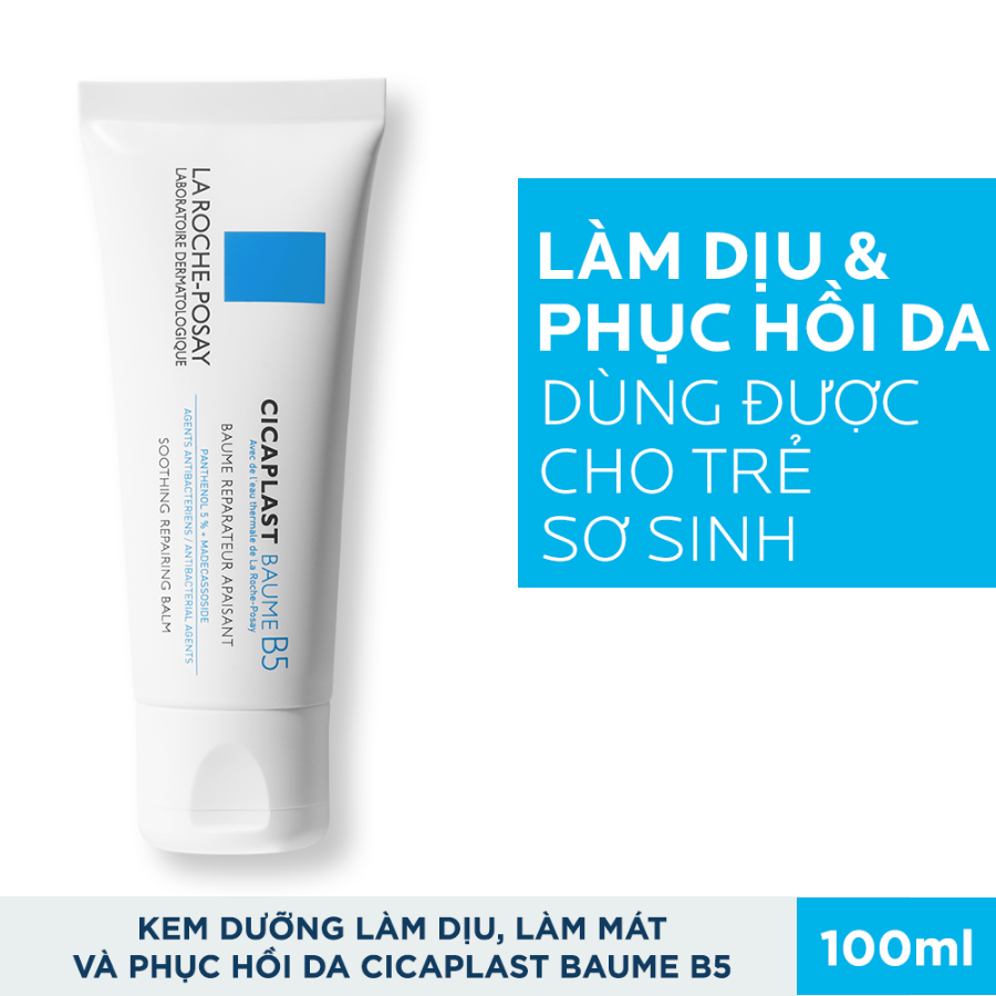 Kem Dưỡng Làm Dịu & Phục Hồi Da Phù Hợp Cho Trẻ La Roche-Posay Cicaplast Baume B5 Soothing Repairing Balm (100ml) 