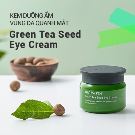 Kem Dưỡng Mắt Mịn Da Innisfree GreenTea Seed Eye Cream (30ml)