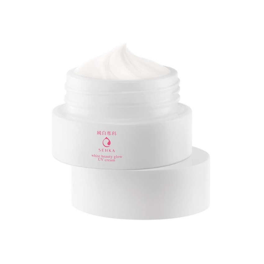 Kem Dưỡng Da Chống Nắng Ban Ngày Senka White Beauty Glow UV Cream SPF25/PA++ (50g)