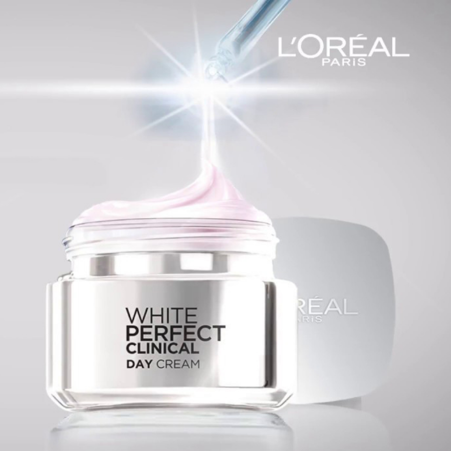 Kem Dưỡng Trắng Sáng Da, Giảm Thâm Nám Ban Ngày L'Oréal White Perfect Clinical Day Cream (50ml) 