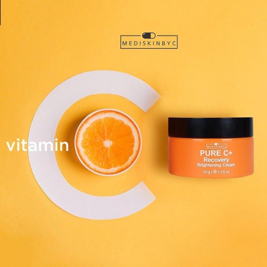 Kem Dưỡng Trắng Da Chống Lão Hóa Mediskinbyc Pure C+ Recovery Brightening Cream (50g)