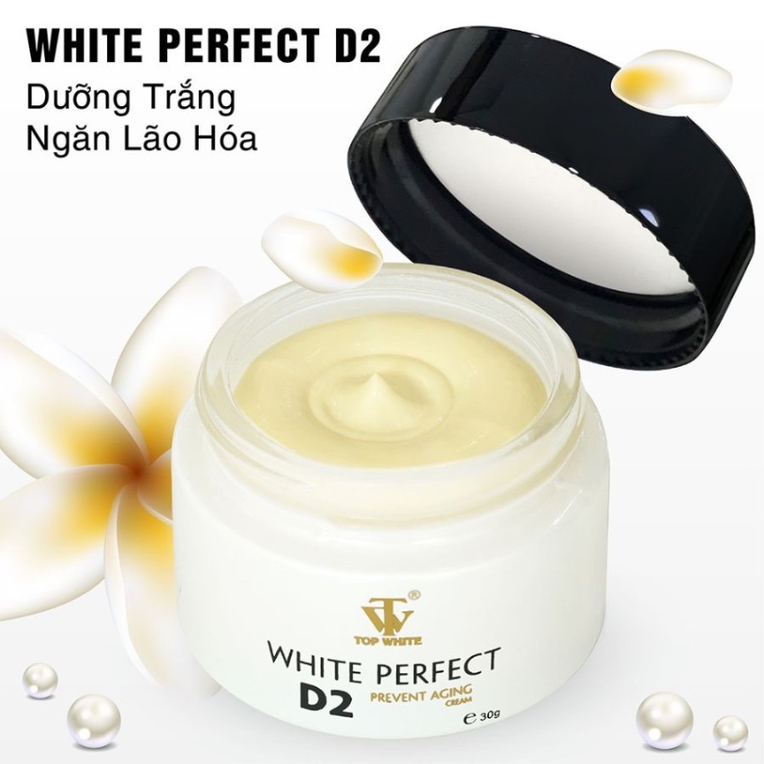 Kem Dưỡng Trắng Da Ban Đêm Top White White Perfect Prevent Aging Cream D2 (30g)