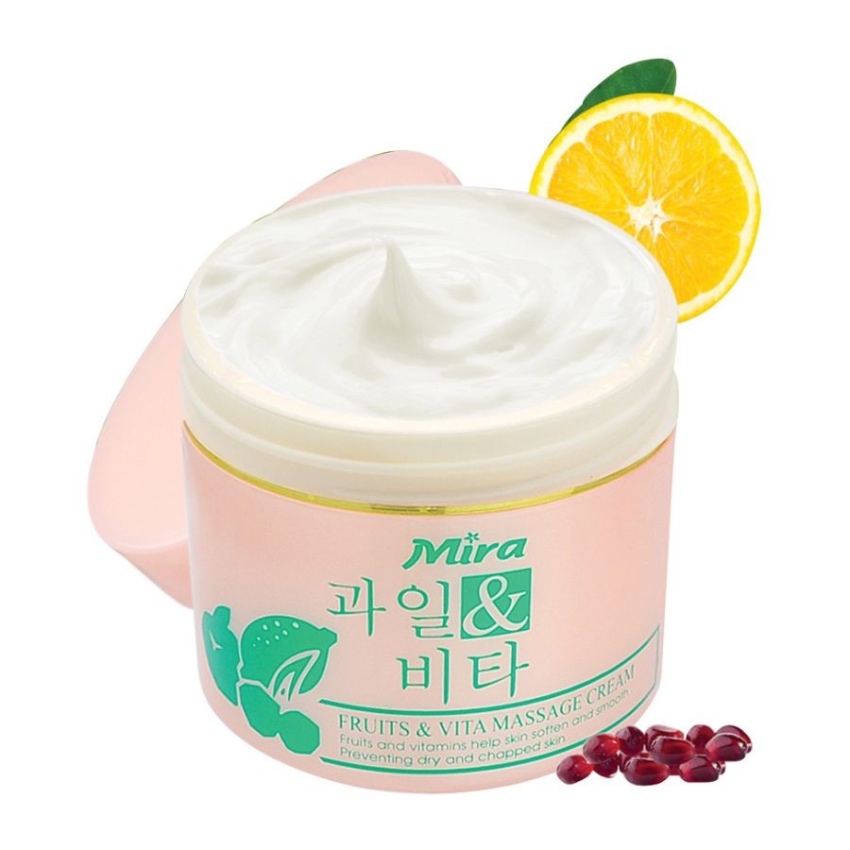 Kem Massage Tổng Hợp Mira Fruits & Vita Massage Cream (300g)