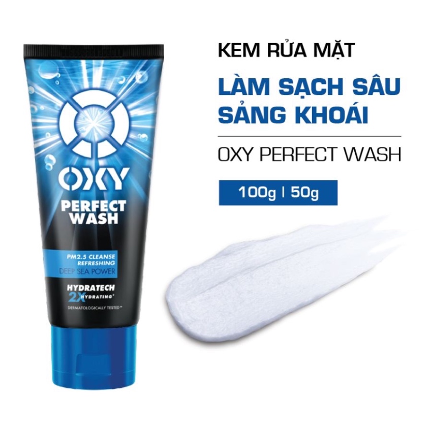 Kem Rửa Mặt Ngừa Mụn Dịu Da OXY Perfect Wash (100g)