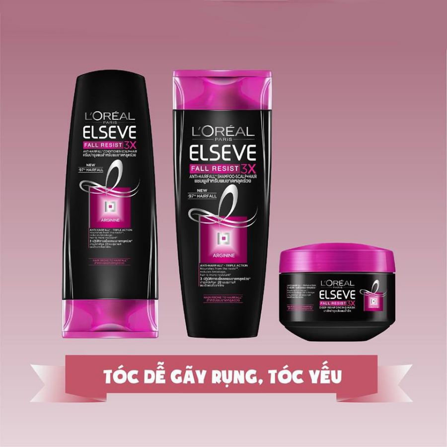 Dầu Hấp Ngăn Gãy Rụng Tóc L'Oréal Elseve Fall Resist (200ml) 