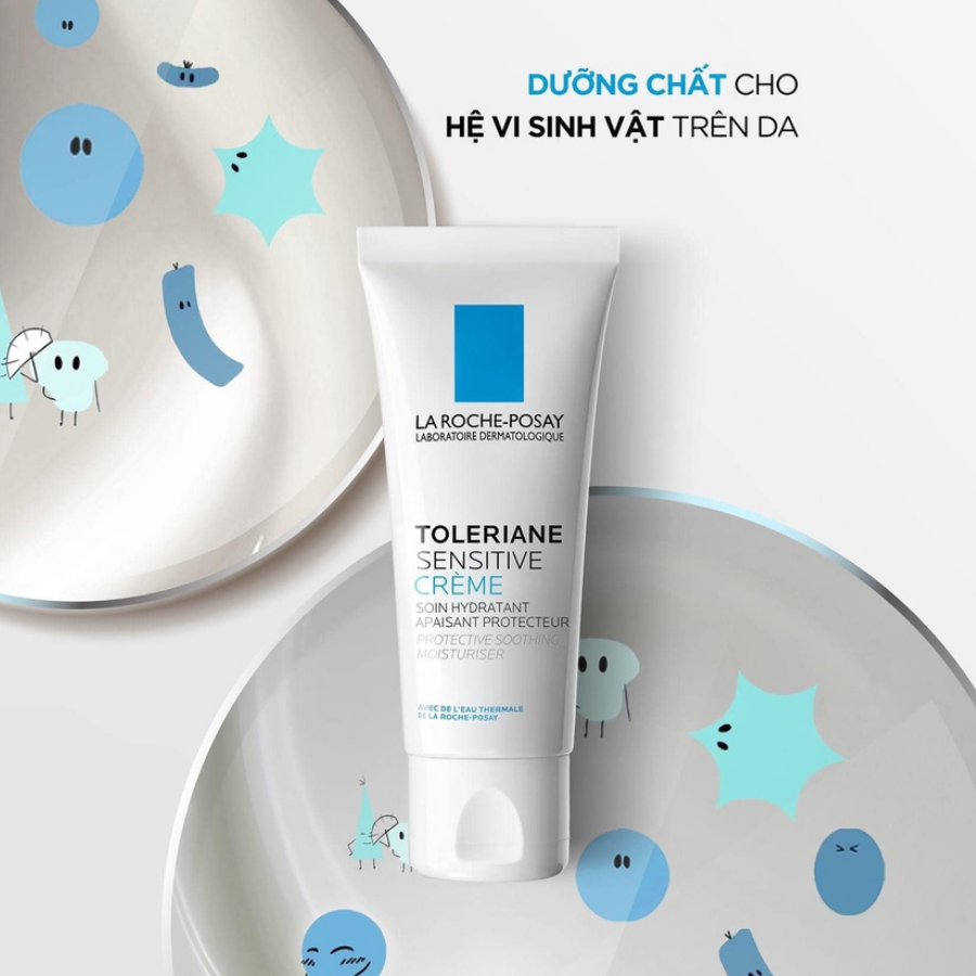 Kem Dưỡng Ẩm, Cấp Nước, Làm Dịu & Bảo Vệ Da Nhạy Cảm La Roche-Posay Toleriane Sensitive Creme (40ml) 