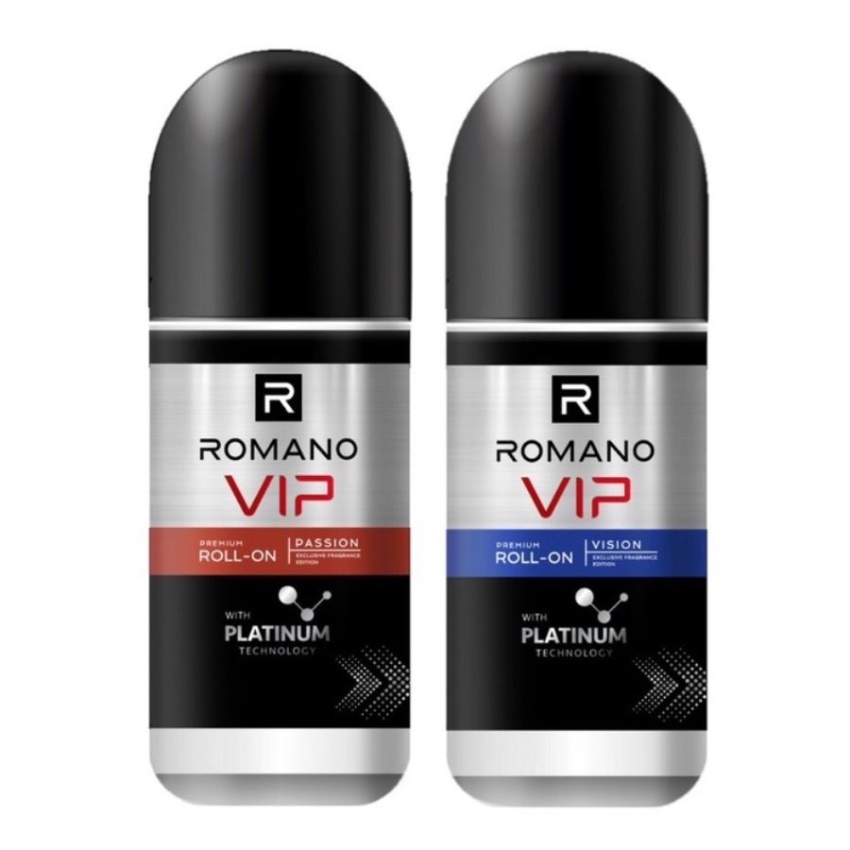 Lăn Khử Mùi Cao Cấp Cuốn Hút Dành Cho Nam Romano Vip Premium Roll-On Vision (50ml)