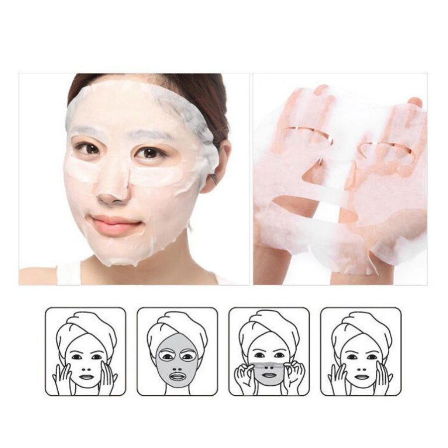 Mặt Nạ Than Hoạt Tính Dưỡng Da Ngừa Mụn Xoá Thâm Beauskin Sun Skin Charcoal Sheet Mask (23g) (Miếng) 