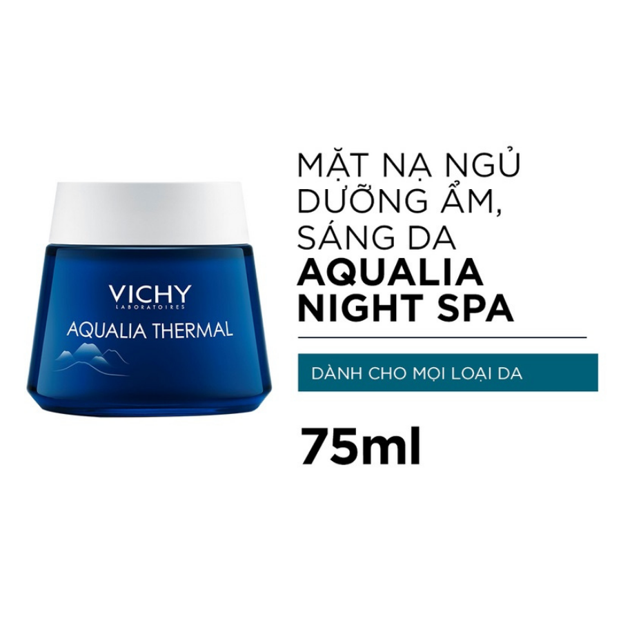 Mặt Nạ Ngủ Dưỡng Ẩm Cho Mọi Loại Da Vichy Aqualia Thermal Night Spa Sleeping Mask (75ml) 