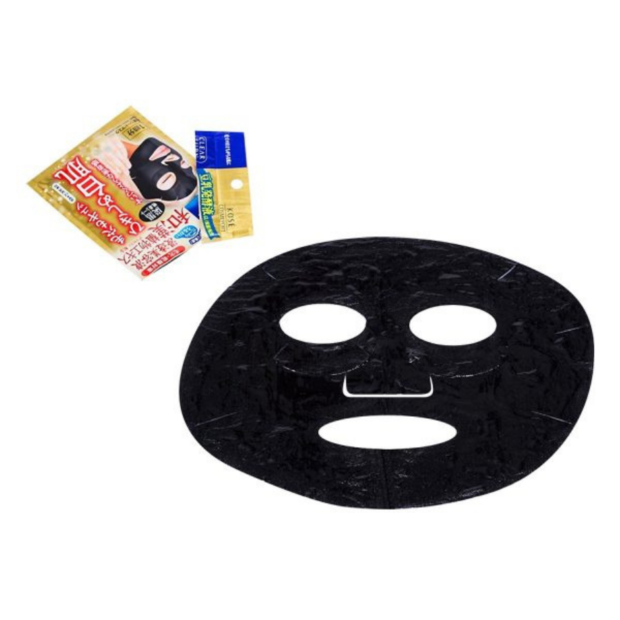 Mặt Nạ Suối Nước Nóng Se Khít Lỗ Chân Lông Kosé Cosmeport Clear Turn Mask Black 
