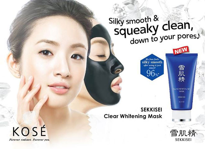 Mặt Nạ Tẩy Tế Bào Chết, Làm Sáng Da Kosé Sekkisei Clear Whitening Mask (76ml) 