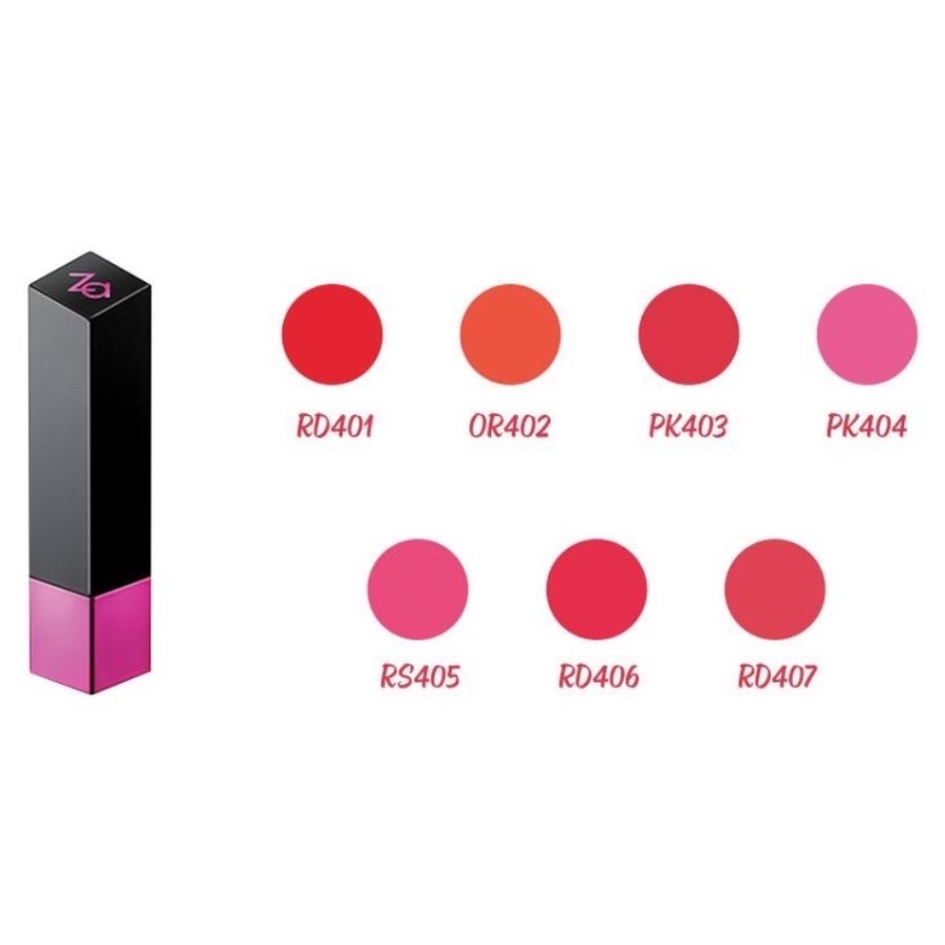 Son Môi Dạng Thỏi ZA Vibrant Moist Lipstick RS405 (3.5g)