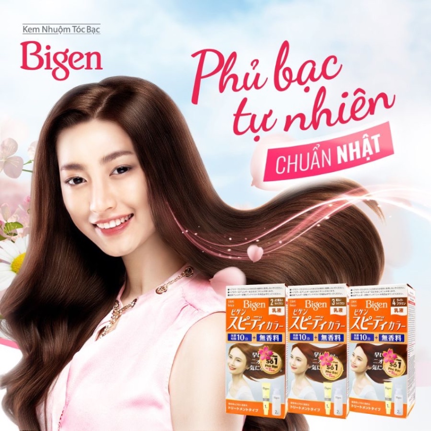 Thuốc Nhuộm Tóc Phủ Bạc Dạng Kem Bigen & Speedy Color Cream # 6N Nâu Cà Phê