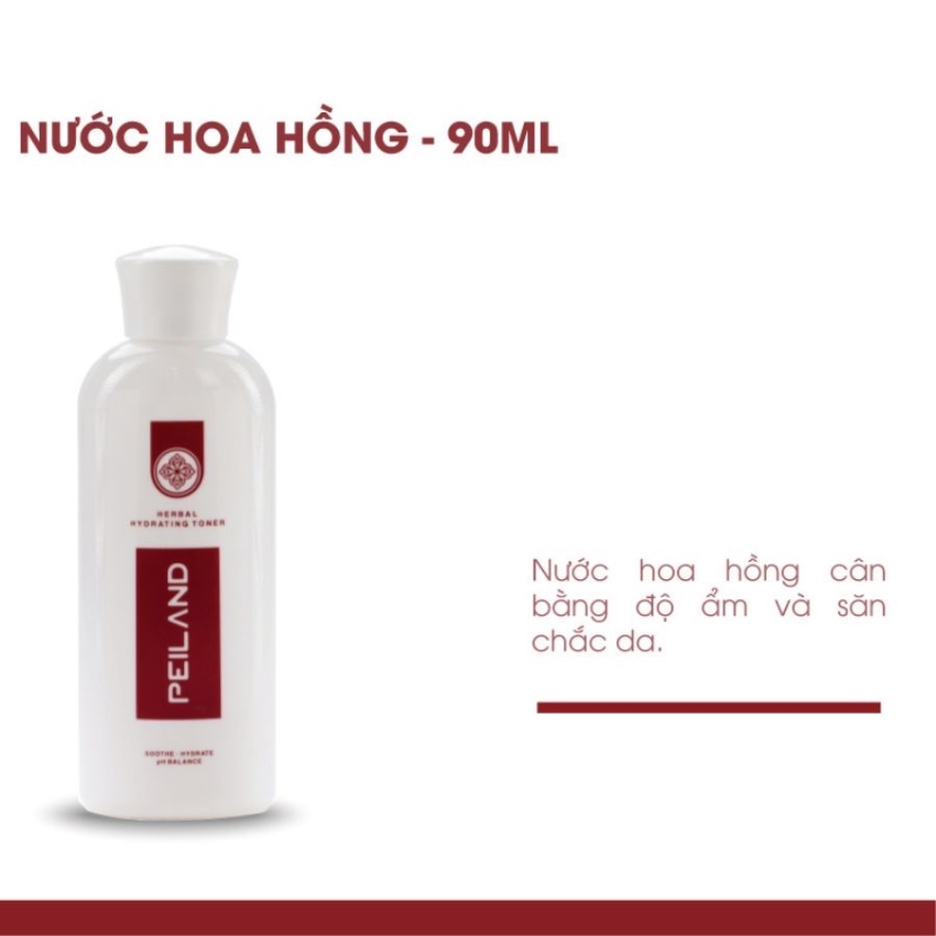 Nước Hoa Hồng Cân Bằng Độ PH, Chống Lão Hóa Da Peiland Herbal Hydrating Toner (90ml)