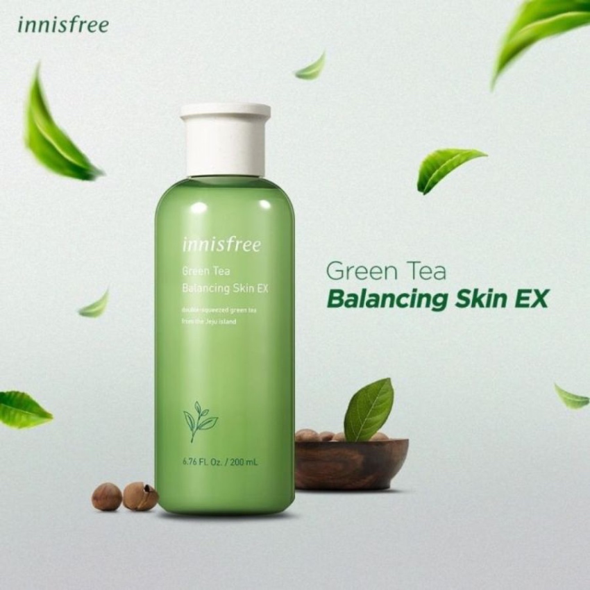 Nước Hoa Hồng Innisfree Green Tea Balancing Skin EX (200ml)