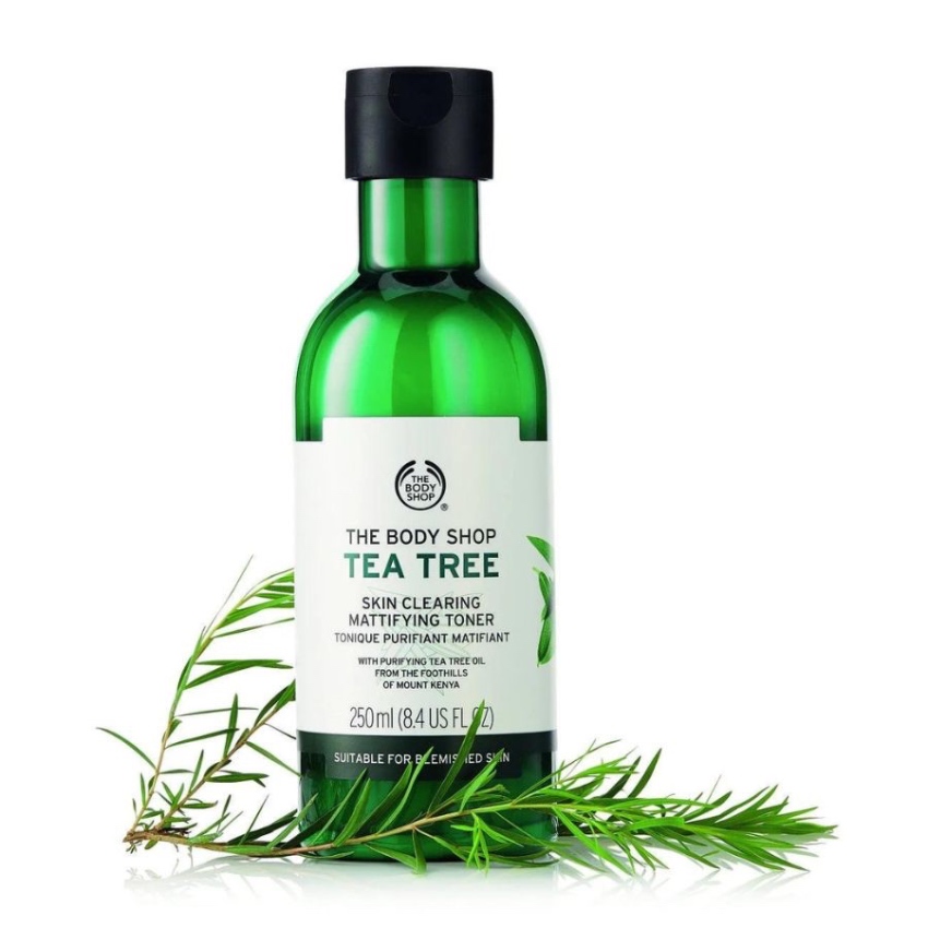 Nước Cân Bằng Cho Da Nhờn Mụn The Body Shop Tea Tree Skin Clearing Mattifying Toner (250ml)