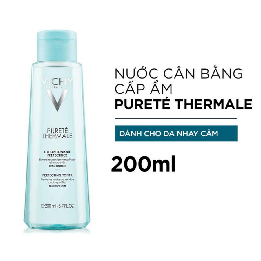 Nước Cân Bằng Cấp Ẩm Dành Cho Da Nhạy Cảm Vichy Pureté Thermale Perfecting Toner Sensitive Skin (200ml) 