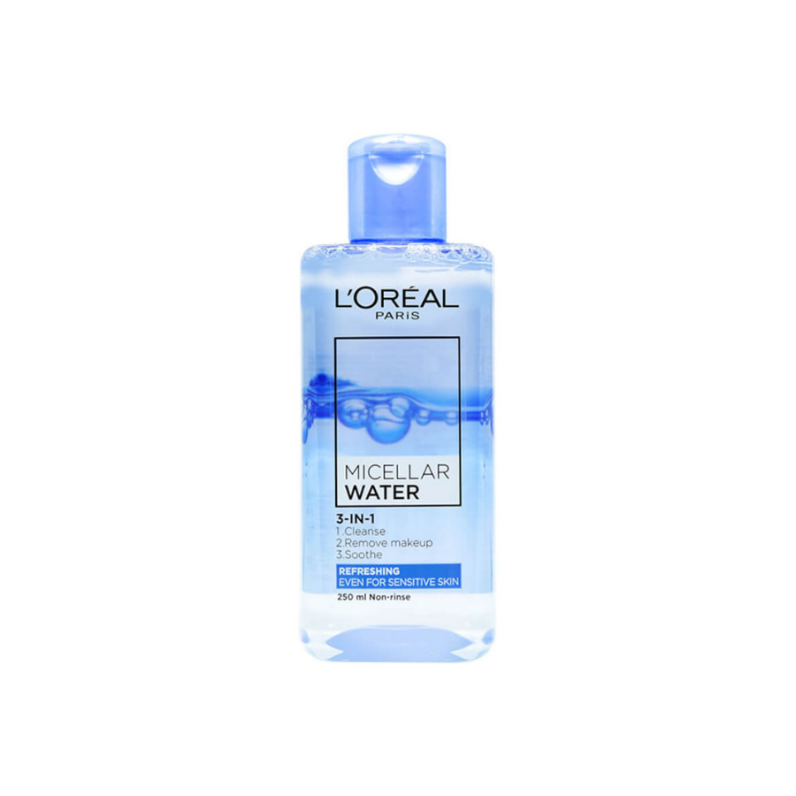 Nước Tẩy Trang Làm Sạch Sâu Lớp Trang Điểm L'Oréal Micellar Water 3-in-1 Deep Cleansing Even For Sensitive Skin (250ml) 
