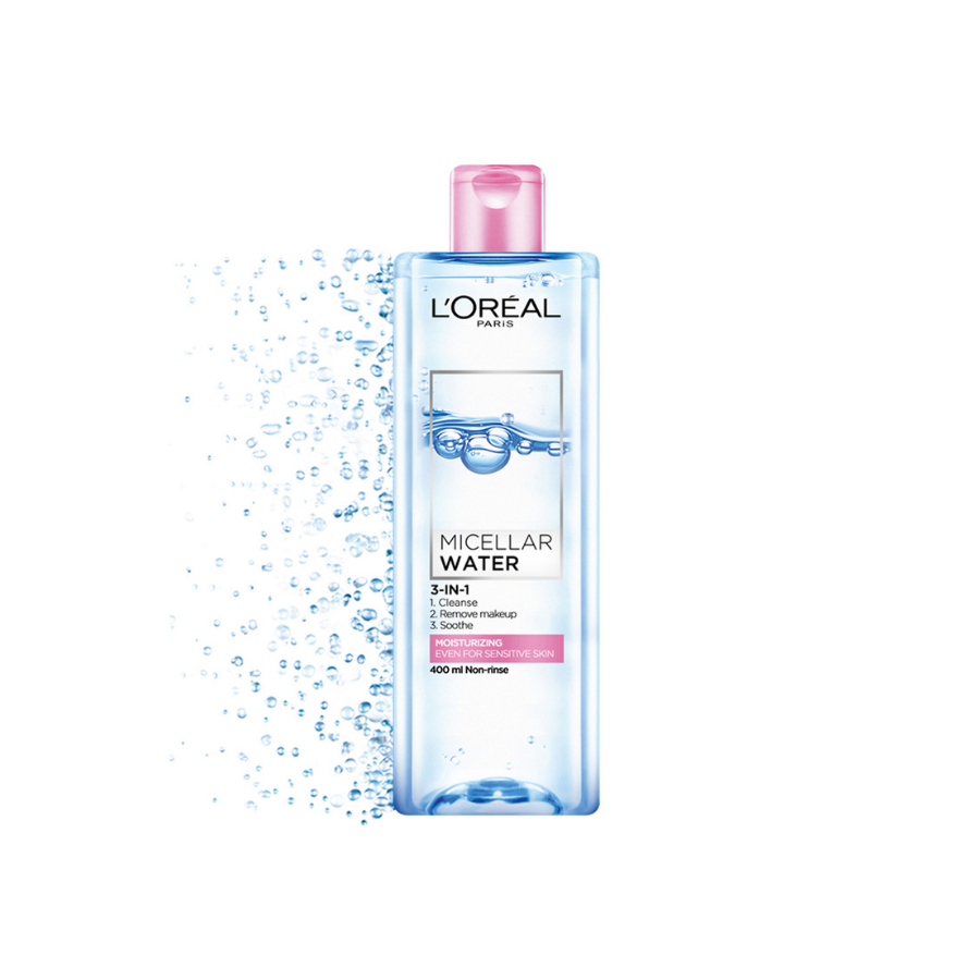 Nước Tẩy Trang Dưỡng Ẩm Cho Da Thường & Khô L'Oréal Micellar Water 3-in-1 Moisturizing Even For Sensitive Skin (400ml) 