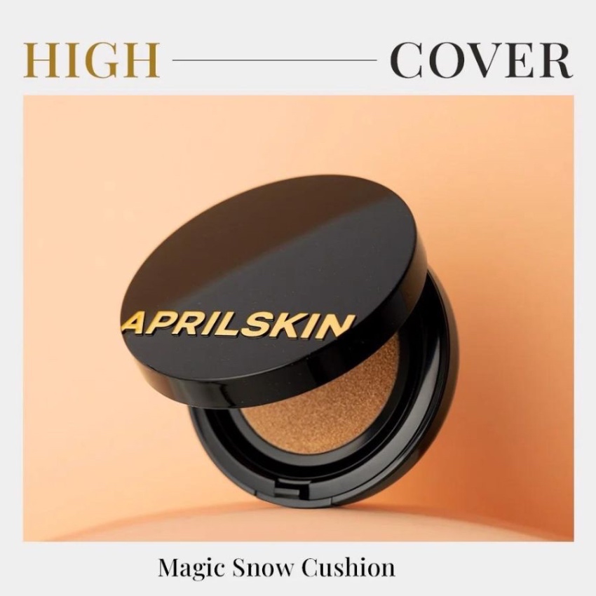 Phấn Nước Che Khuyết Điểm April Skin Magic Snow Cushion Black - 21 (Hộp) 