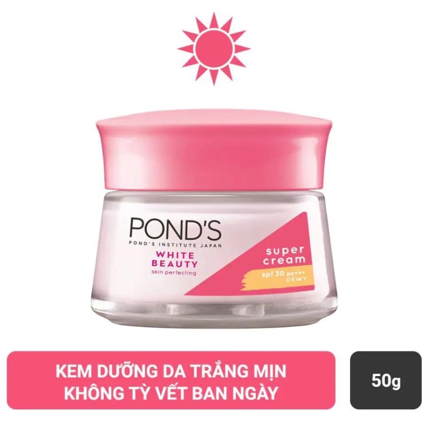 Kem Dưỡng Trắng Da Chống Nắng Ban Ngày Pond's White Beauty Super Cream (50g) 