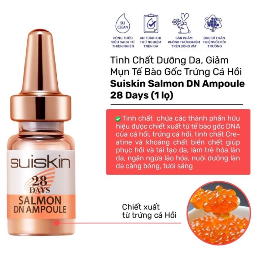 Serum Chống Lão Hóa Ngừa Nám Suiskin 28 Days Salmon DN Ampoule (1 Ống)