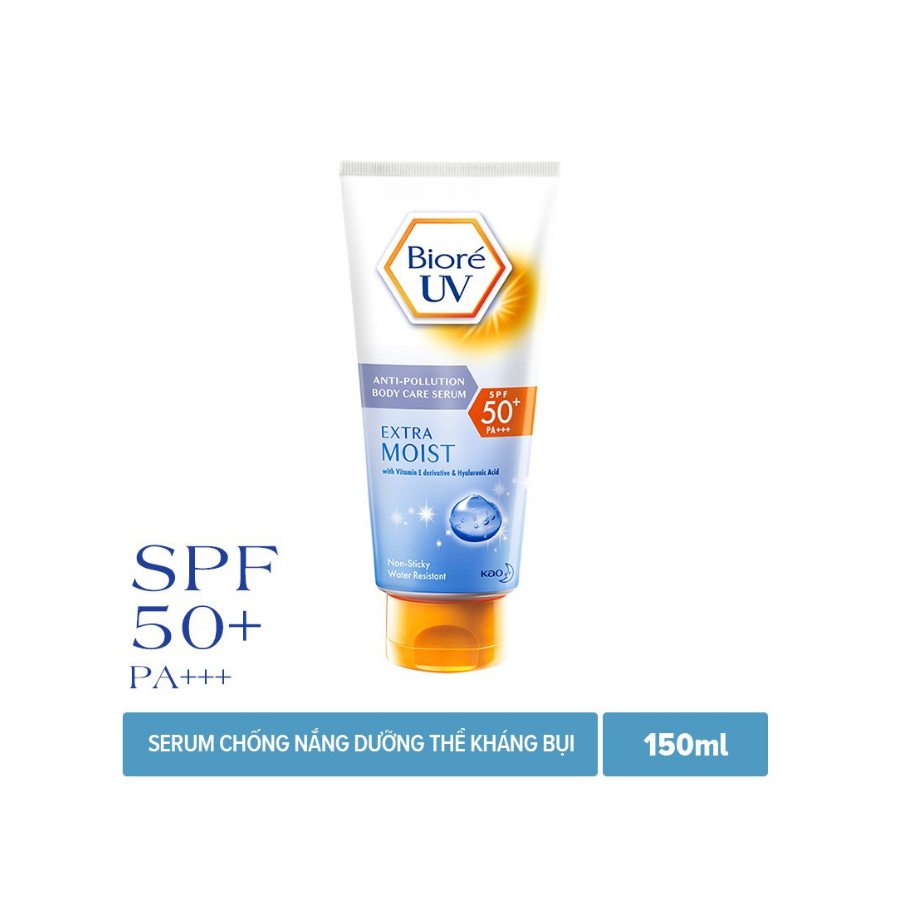 Tinh Chất Chống Nắng Dưỡng Thể Dưỡng Ẩm Vượt Trội Bioré UV Anti-Pollution Body Care Serum Extra Moist SPF 50+/PA+++ (50ml)