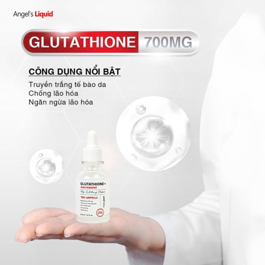 Serum Dưỡng Da Truyền Trắng Angel's Liquid 7Day Whitening Program Glutathione 700 V-Ample