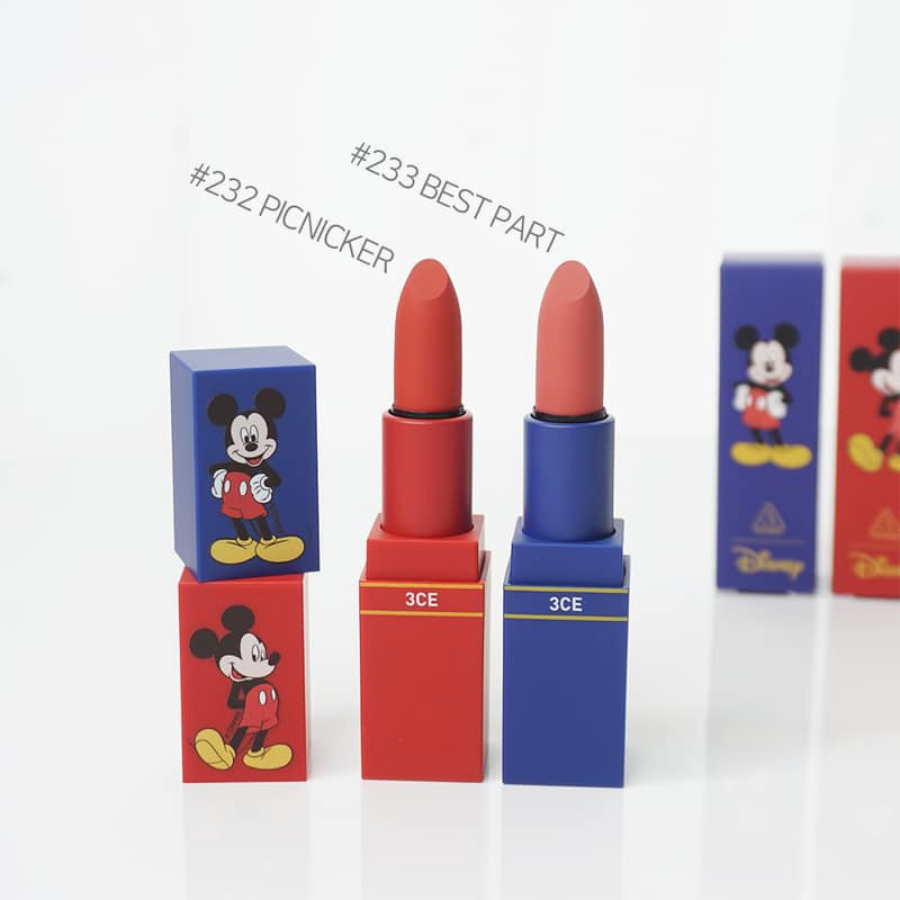 Son Lì 3CE x Disney Lip Color – 232 Picnicker 