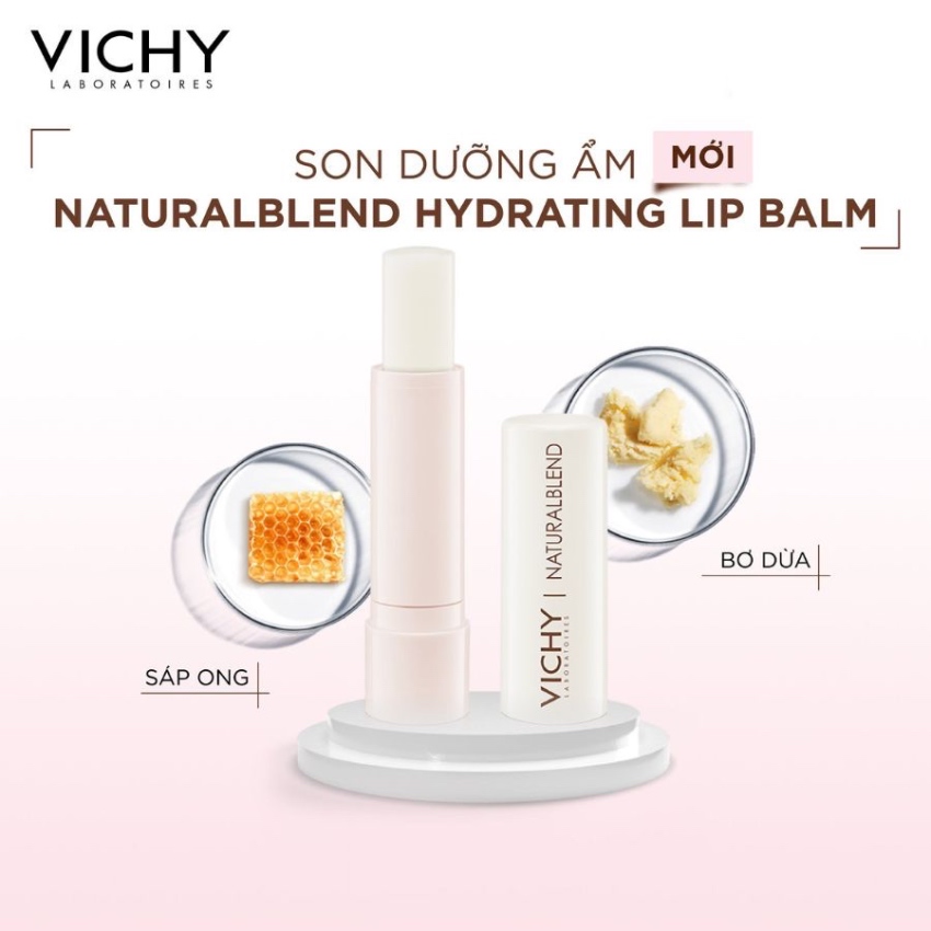 Son Dưỡng Ẩm Cho Môi Mềm Mịn Vichy Natural Blend Hydrating Lip Balm (4.5g) 