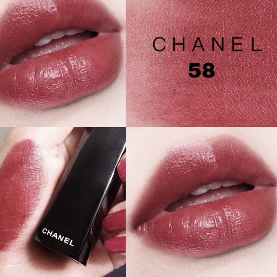 Son Lì Chanel Rouge Allure Velvet Luminous Limited – 58 Rouge Vie – Đỏ Mận (3.4g) 