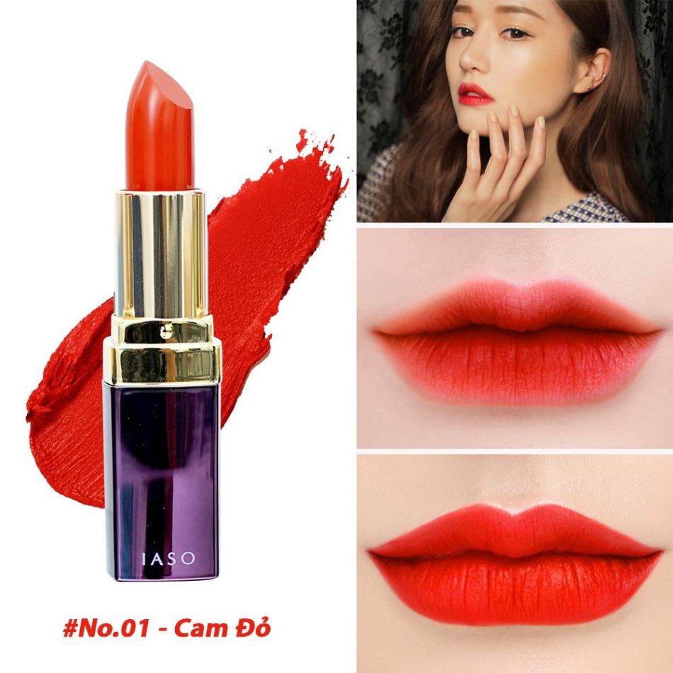 Son Môi IASO Smart Lipstick - Màu 01 Preppy Orange - I62 