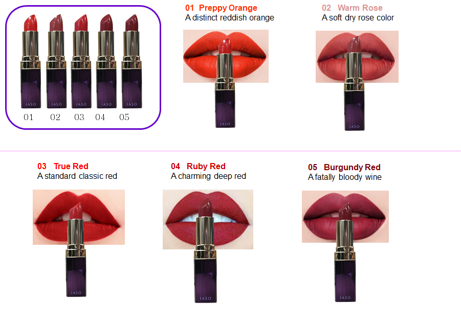 Son Môi IASO Smart Lipstick - Màu 03 True Red - I64 