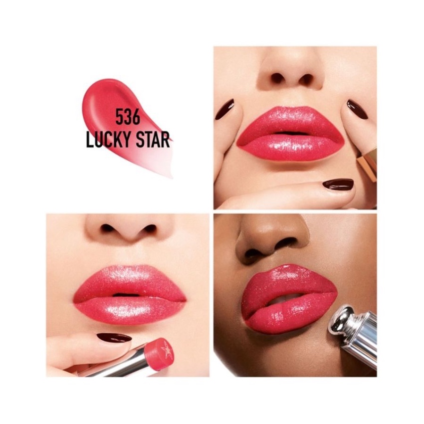 Son Dior Addict Stellar Shine 536 Lucky màu hồng đỏ Mỹ phẩm Minh Thư  Hàng  ngoại nhập 1