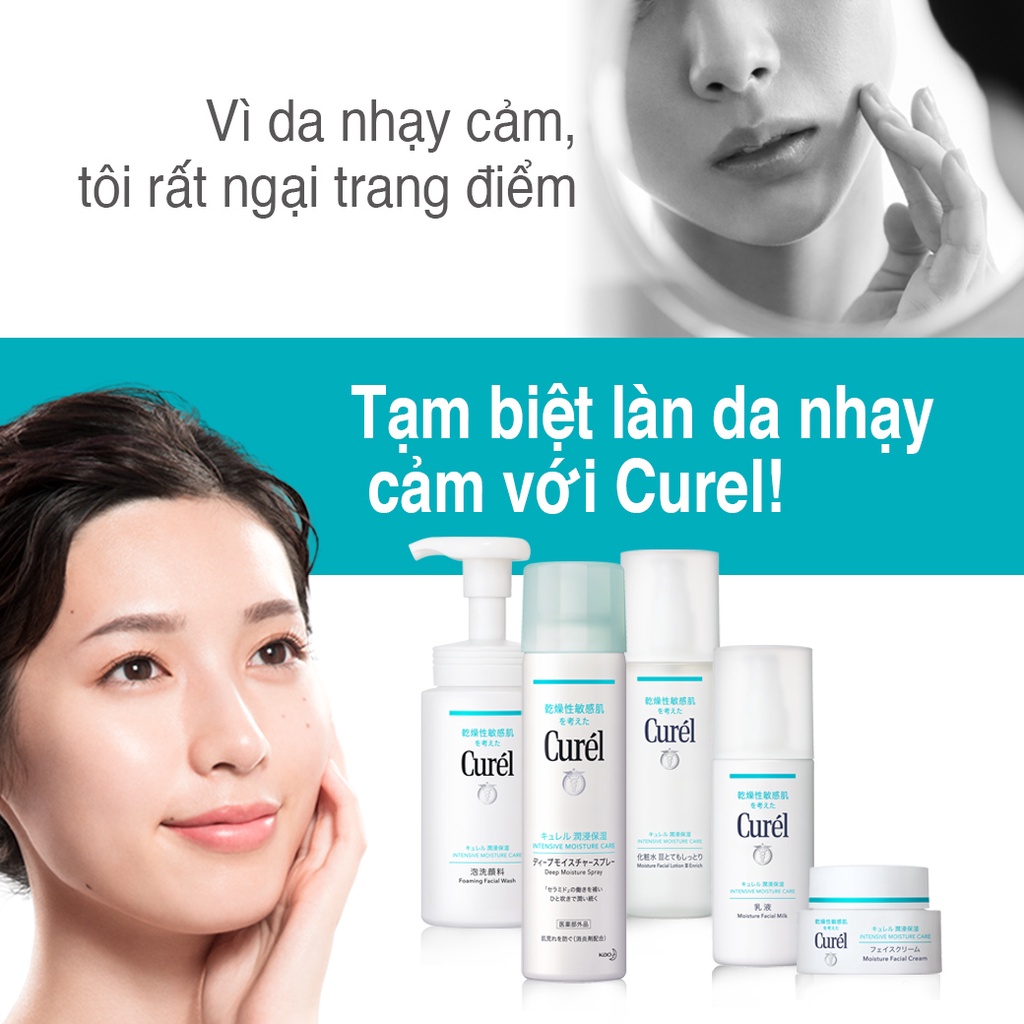 Kem Chống Nắng Dành Cho Da Khô, Nhạy Cảm Curél UV Protection Face Cream SPF30/PA+++ (30g) 