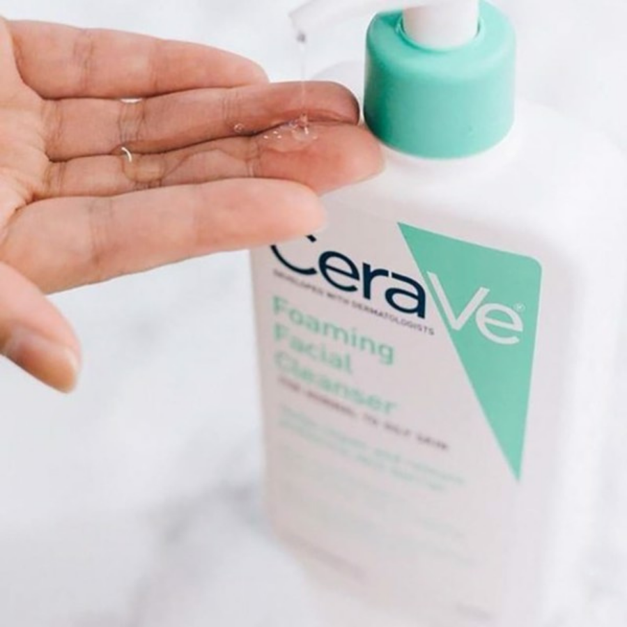 Sữa Rửa Mặt Cho Da Nhờn & Da Bình Thường CeraVe Foaming Facial Cleanser For Normal To Oily Skin (355ml) 