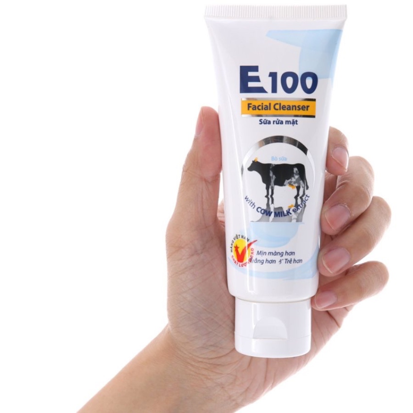 Sữa Rửa Mặt Con Bò E100 Facial Cleanser ((80ml)