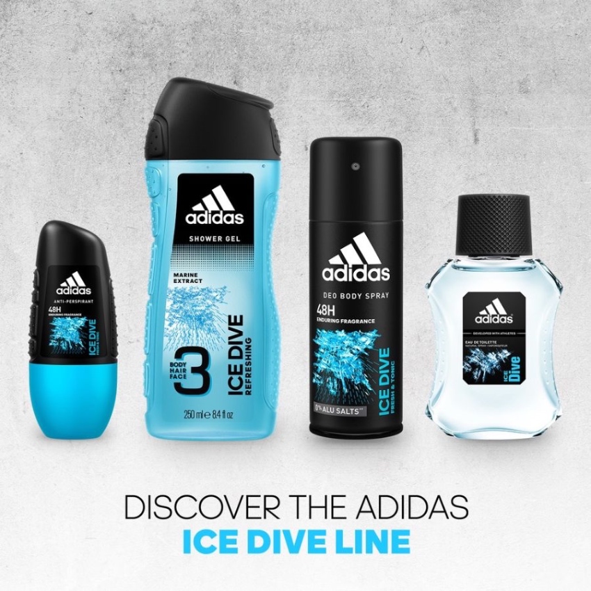 Sữa Tắm Gội Toàn Thân Adidas Ice Dive (400ml) 
