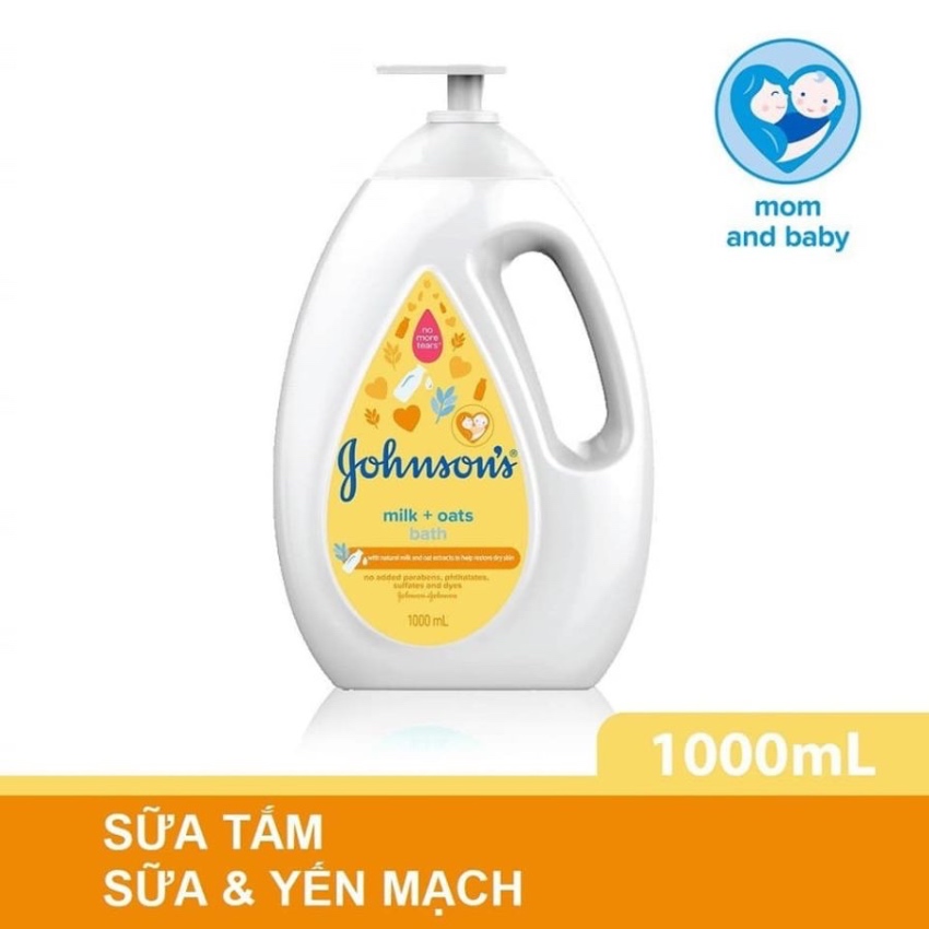 Sữa Tắm Cho Bé Chứa Sữa & Yến Mạch Johnson's Baby (1000ml) 